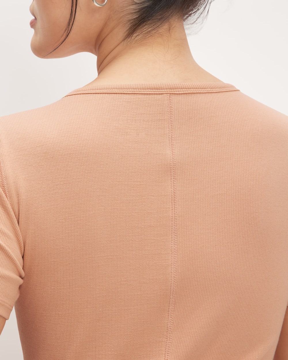 The Luxe Rib Crew | Blush Pink