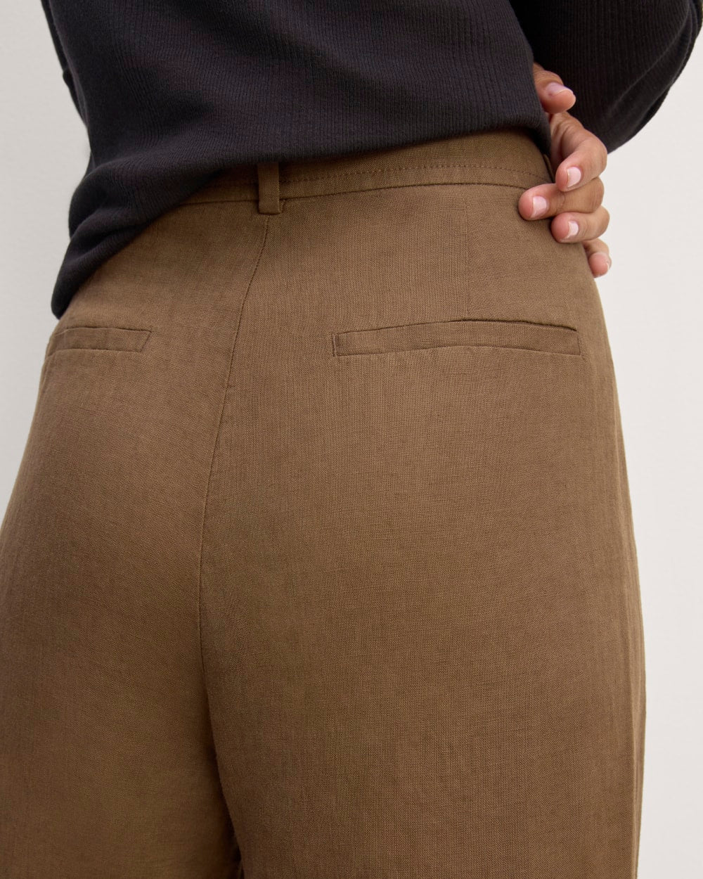 The Linen Way-High® Drape Pant  | Cocoa