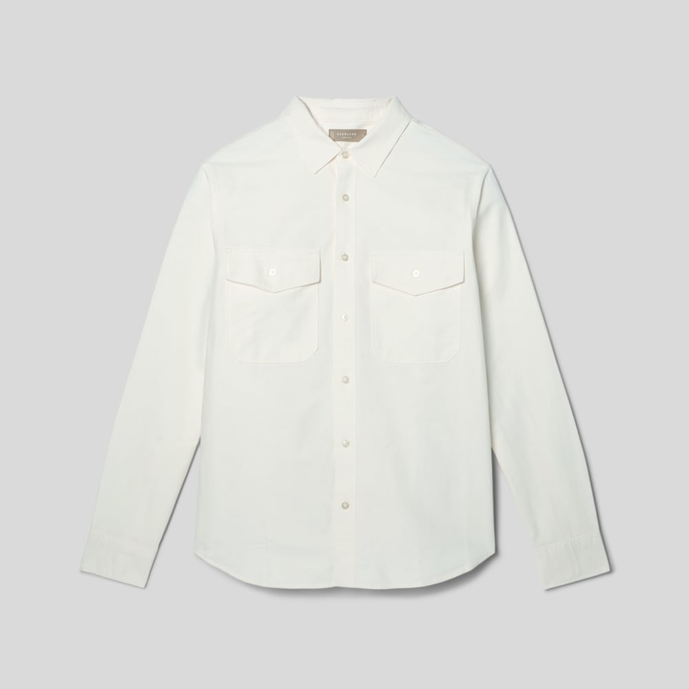 The Organic Oxford Relaxed Utility Shirt | Bone