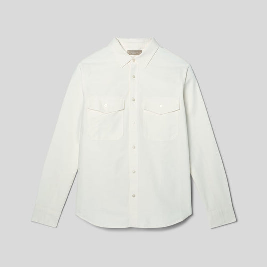 The Organic Oxford Relaxed Utility Shirt | Bone