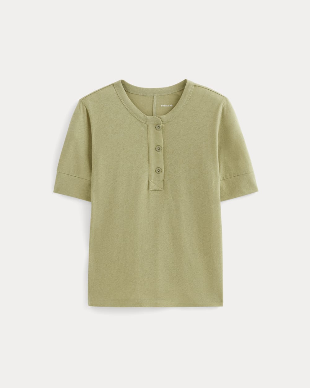 The Henley in Cotton Linen | Eucalyptus