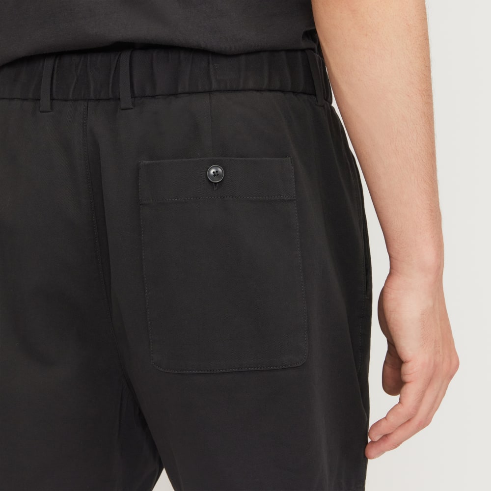 The Pull-On Performance Chino 5 Short | Black