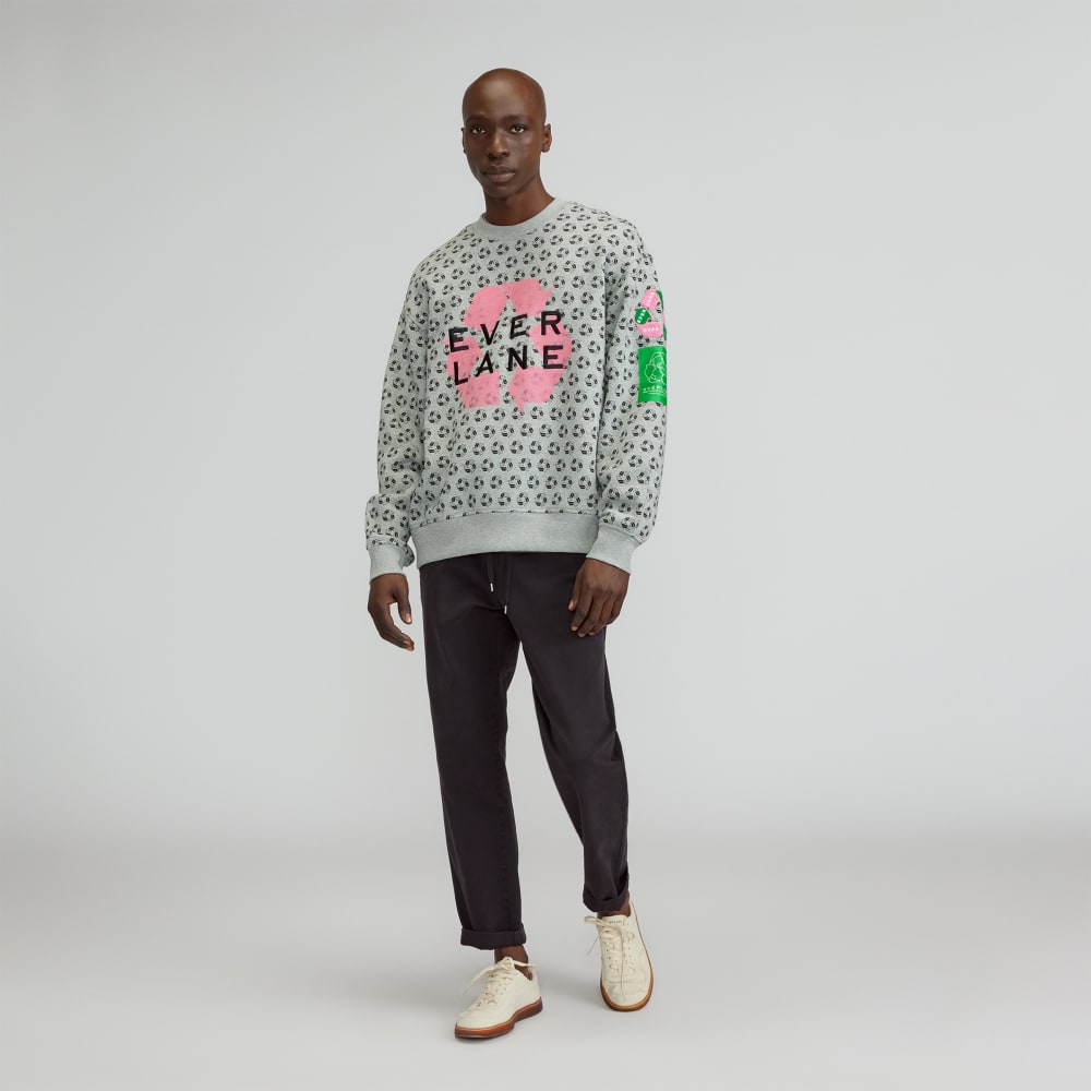 The ReTrack Crewneck Sweatshirt | Earth Day Grey Multi