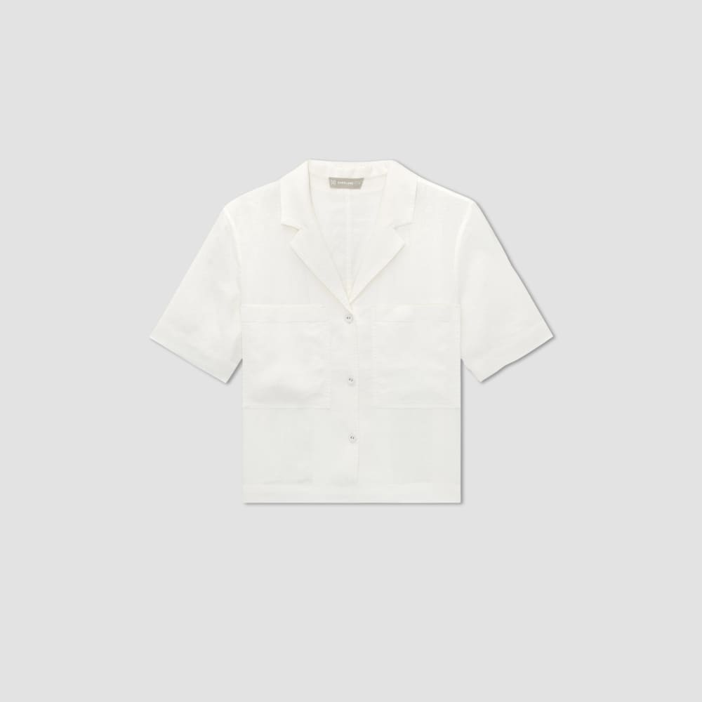 The Linen Workwear Shirt | White
