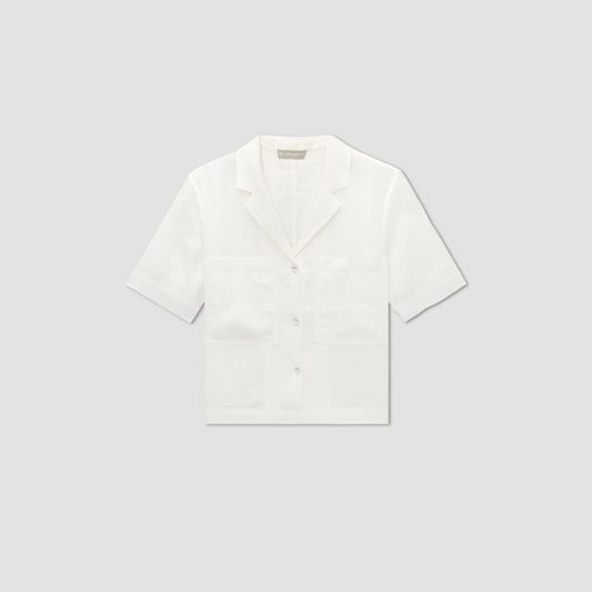 The Linen Workwear Shirt | White