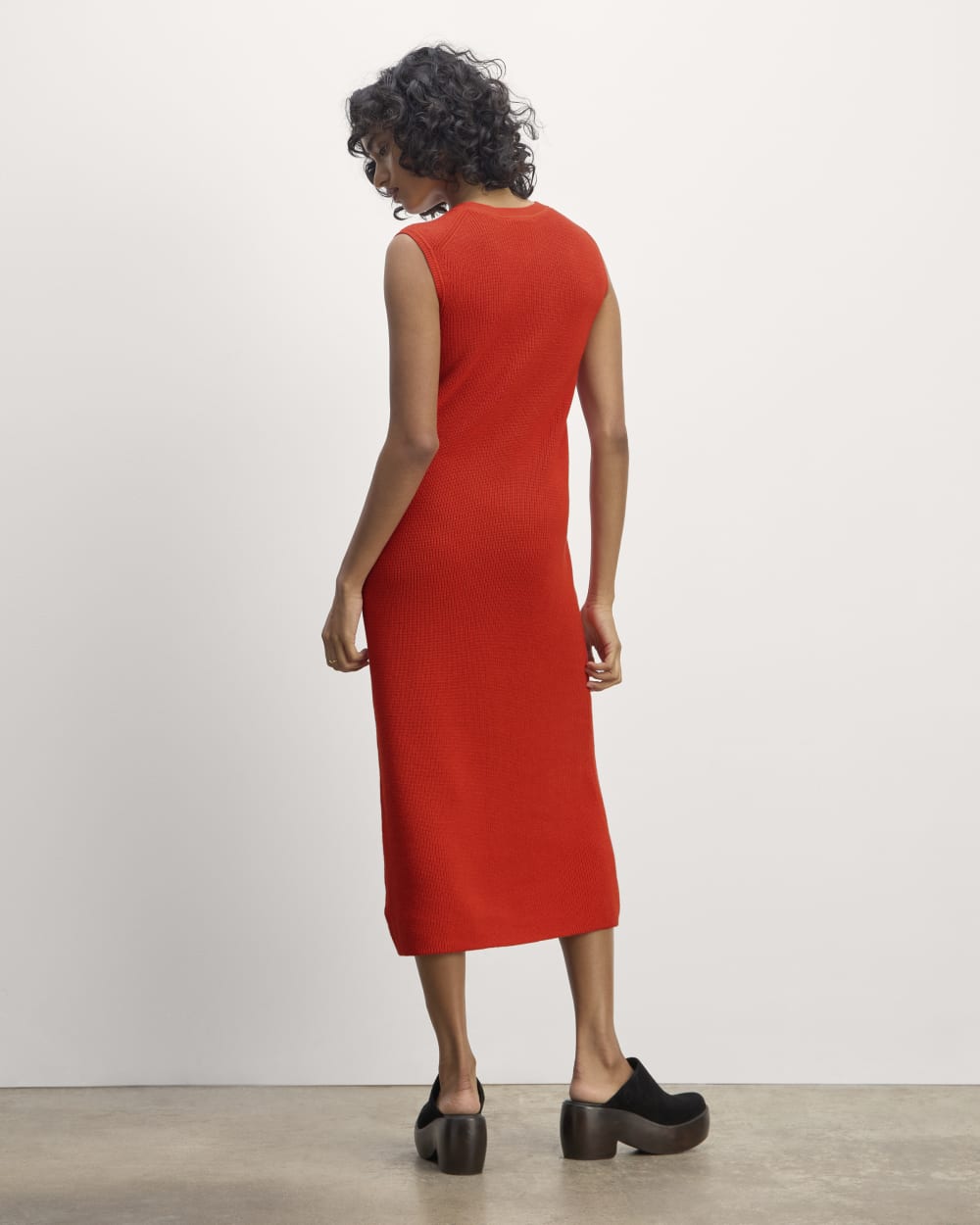 The Midi Dress in Everyday Cotton | Poppy Red