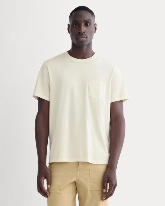The Essential Organic Garment-Dyed Crew | Parchment