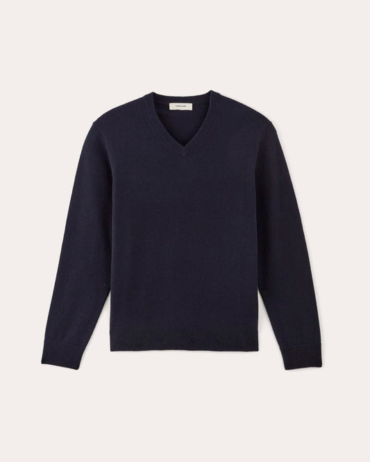 The Cashmere V-Neck Sweater | Navy