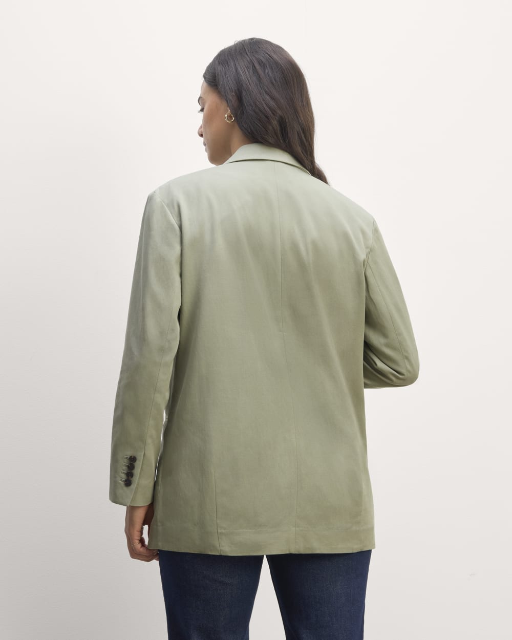 The Double-Breasted Blazer in Buttersmooth | Seagrass