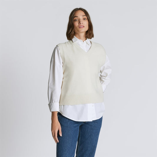 The Cashmere Vest | Bone