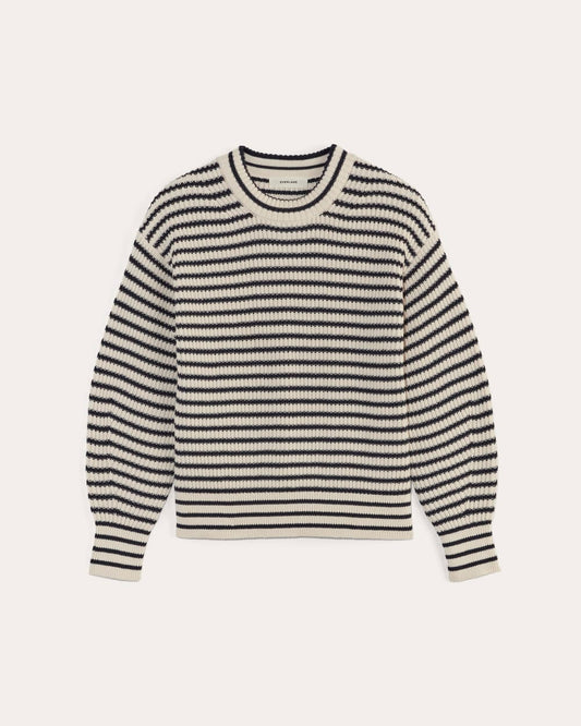 The Cocoon Crew in Everyday Cotton | Canvas / Navy