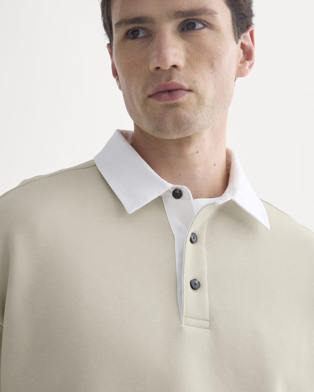 Luxe Fleece Rugby Polo | Peyote