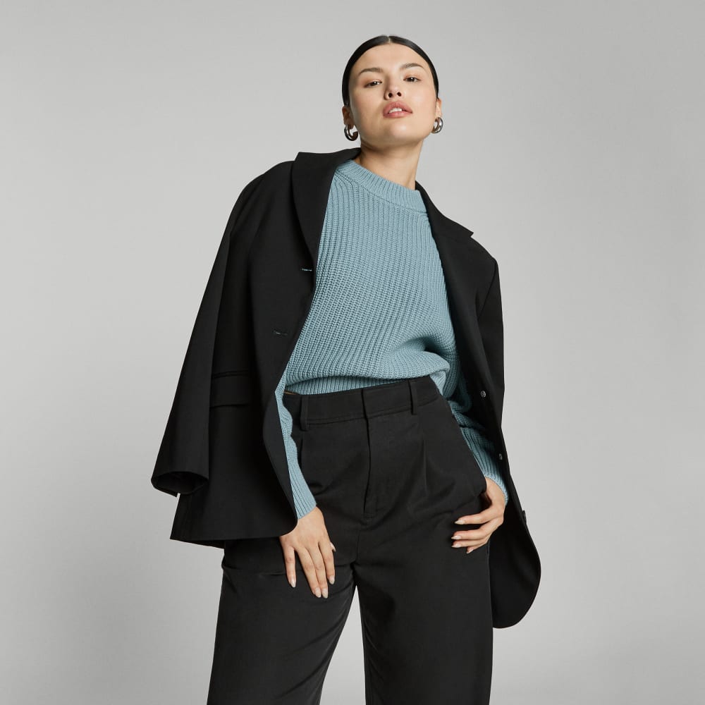 The Texture Cotton Crew | Blue Shadow