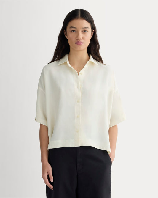 The Short-Sleeve Square Shirt in Butterlite | Bone