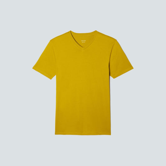 The Organic Cotton V-Neck Tee | Golden Palm