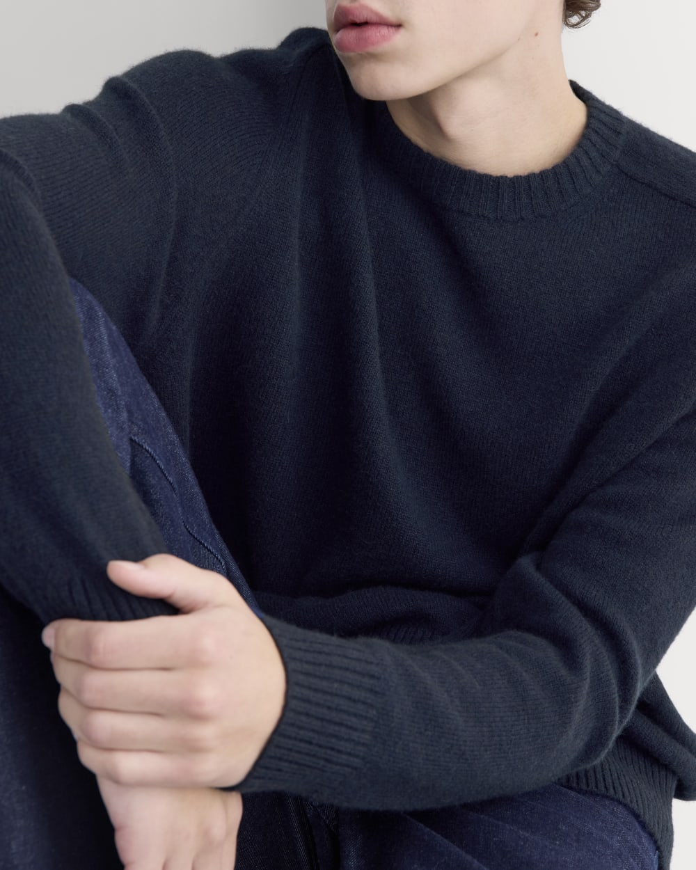 Ultrasoft Button-Down Sweater |  Navy