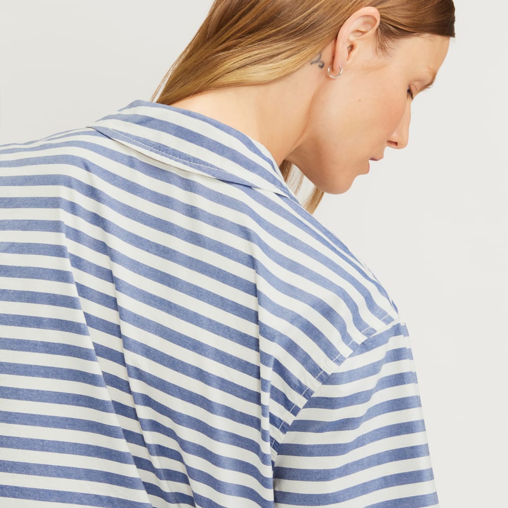 The Poplin Shirt | Mazarine Blue / Bone