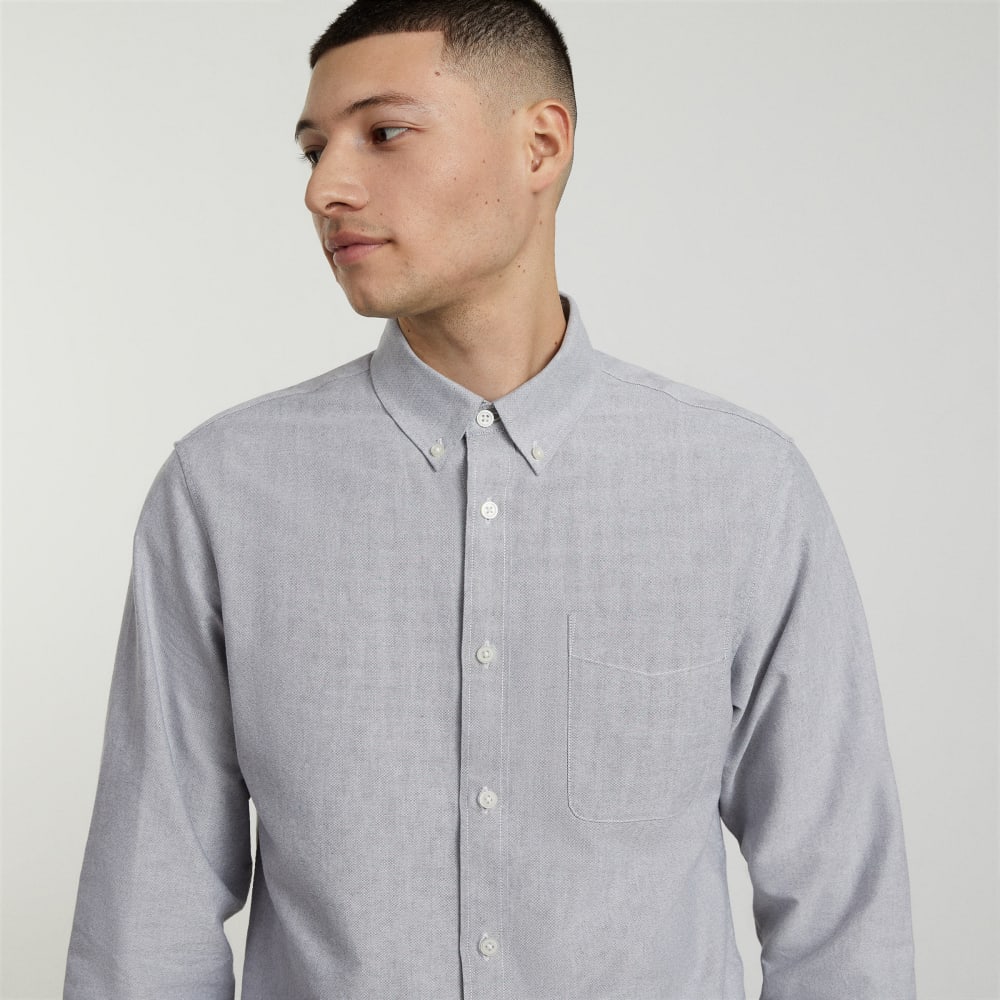 The Slim-Fit Japanese Oxford | Cloud Grey | Regular