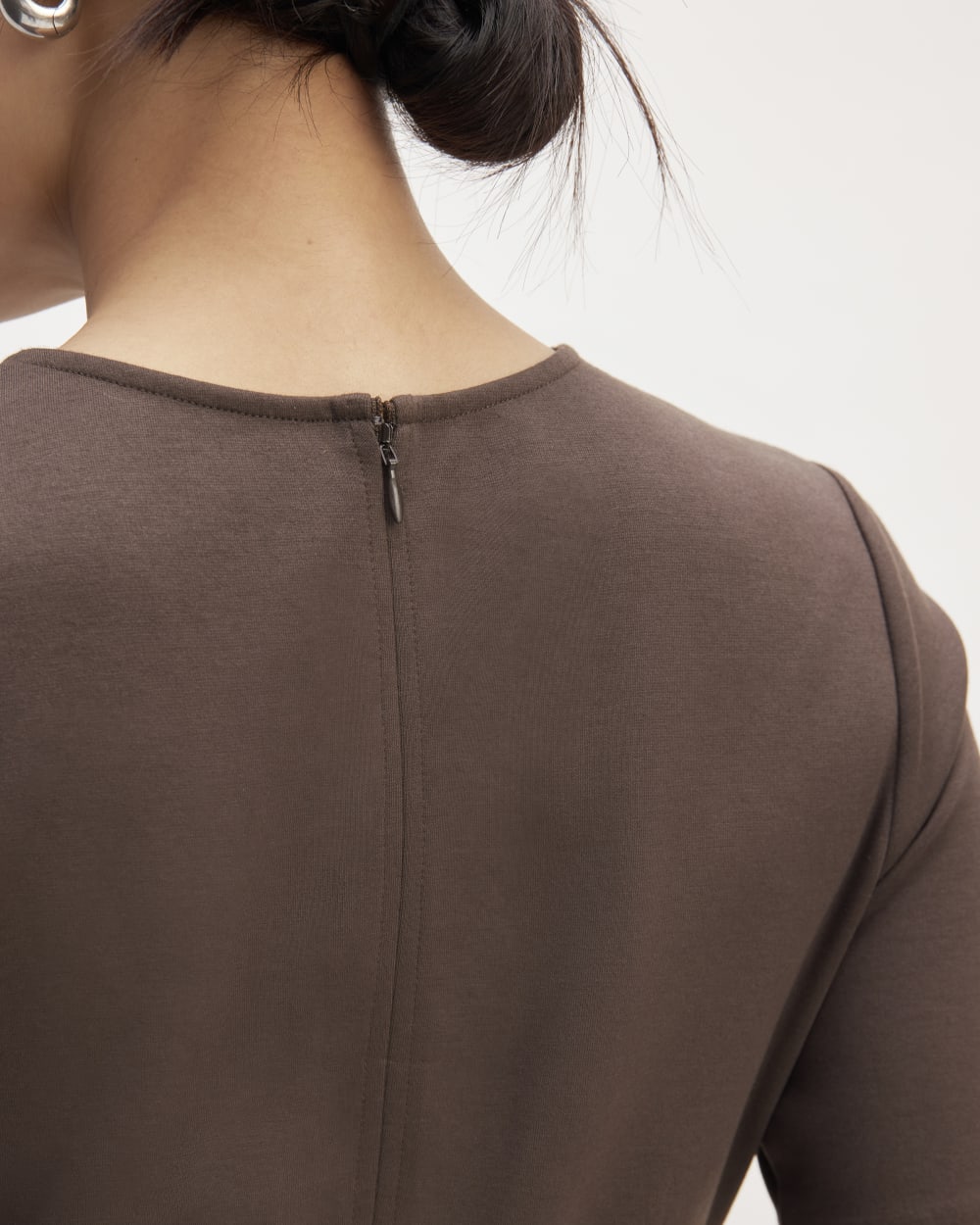 The Dream Short-Sleeve Dress | Earth Brown