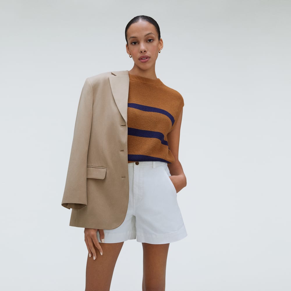 The Cotton Summer Sweater Tank | Caramel