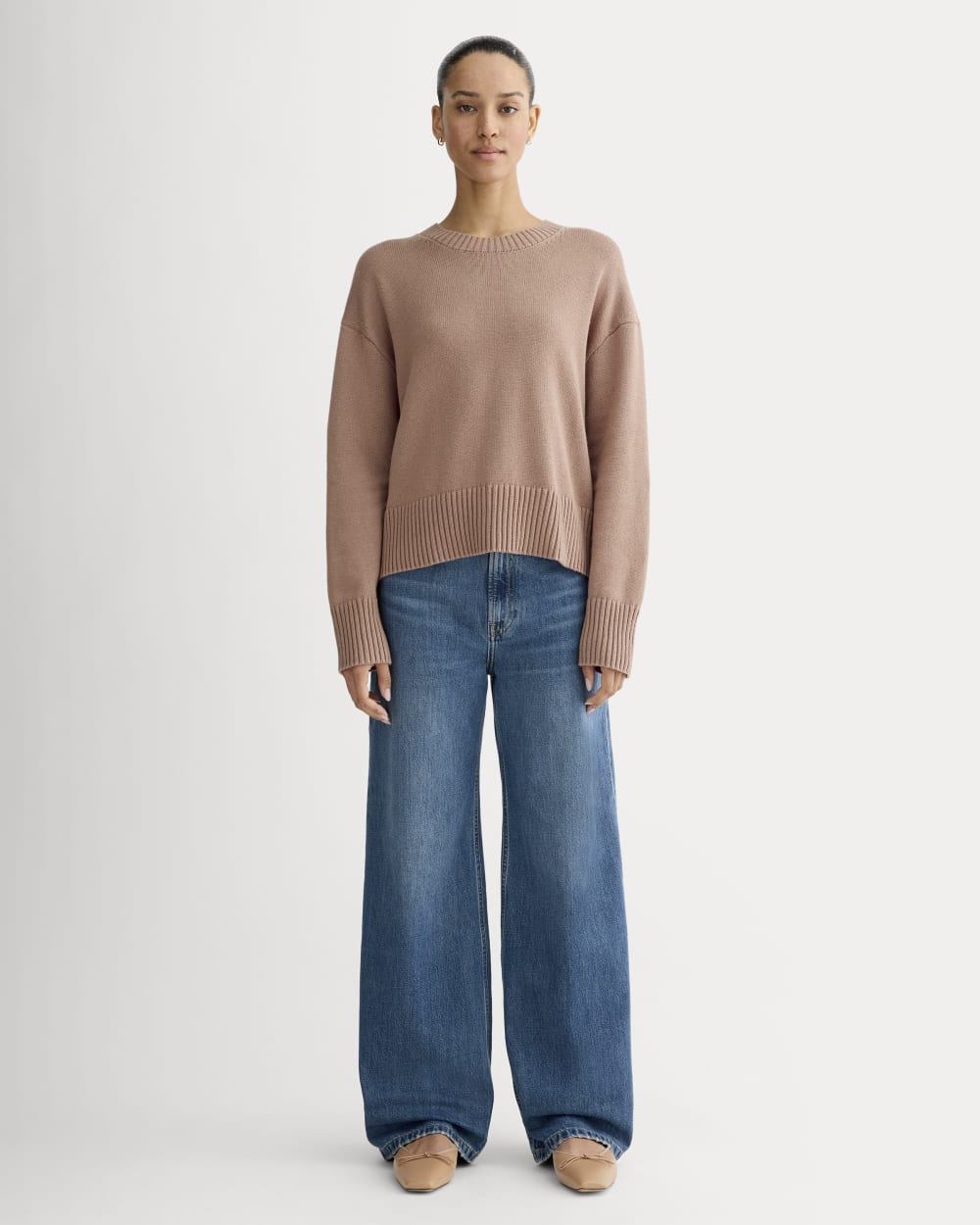 The Boxy Sweater in Everyday Cotton | Rose Dusk