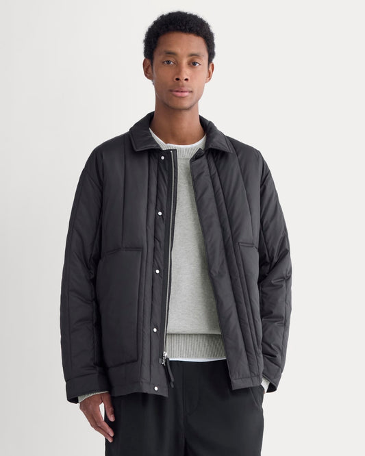 ReNew Vertical-Quilted Jacket | Black