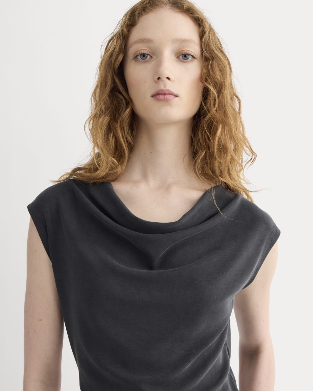 The Draped Top in Butterknit | Black