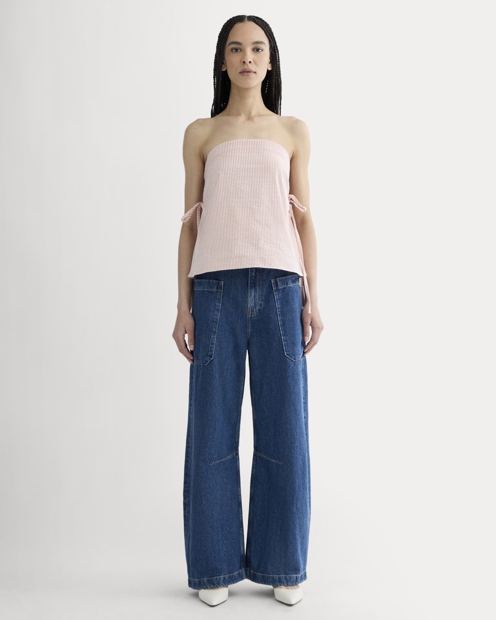 The Seersucker Tube Top | Soft Orange