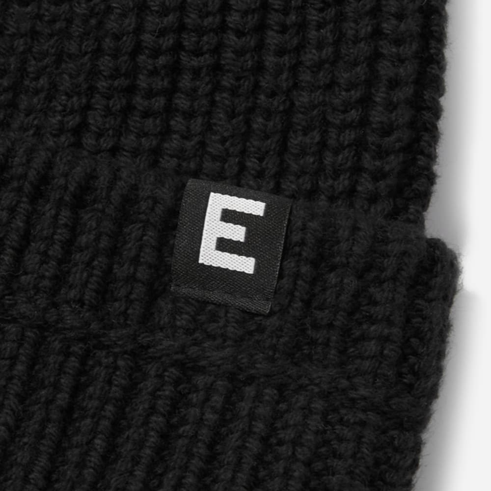 The Organic Cotton Chunky Beanie | Black