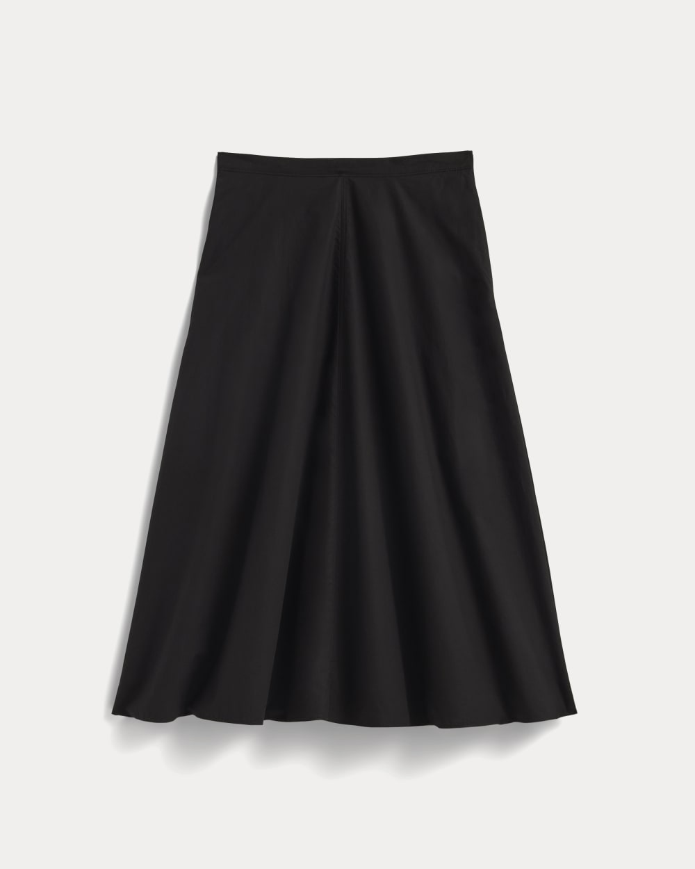 The Midi Skirt in Ultrasoft Cotton | Black