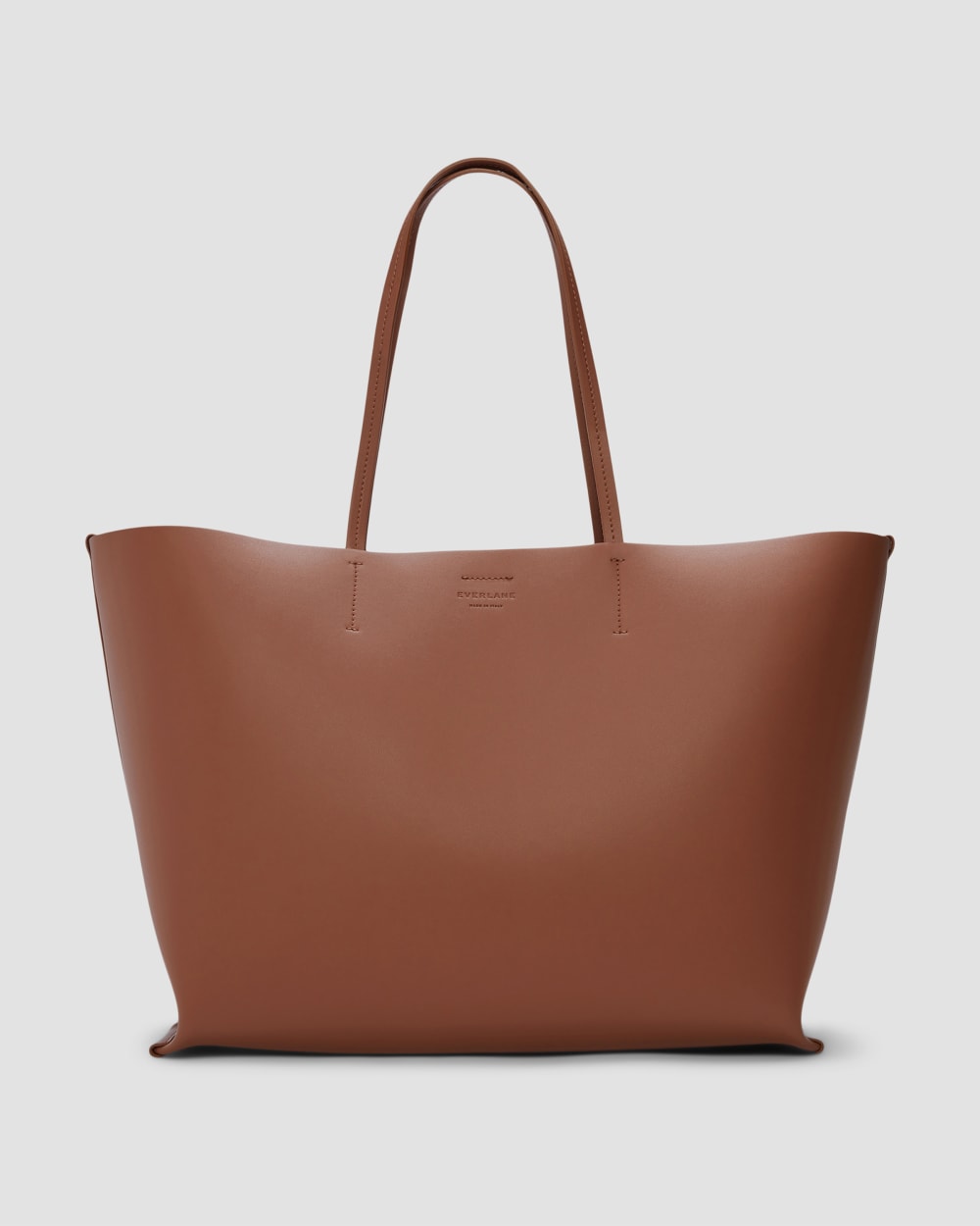 The Luxe Italian Leather Tote | Cognac