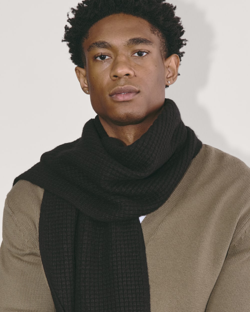 The Waffle Scarf | Black