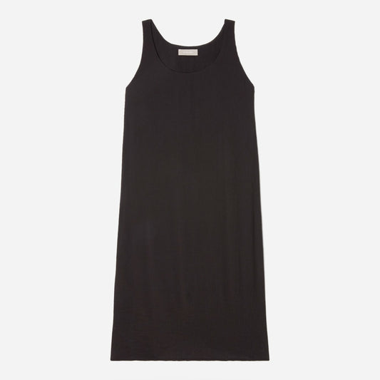 The Naia™ Ripple Tank Dress | Black