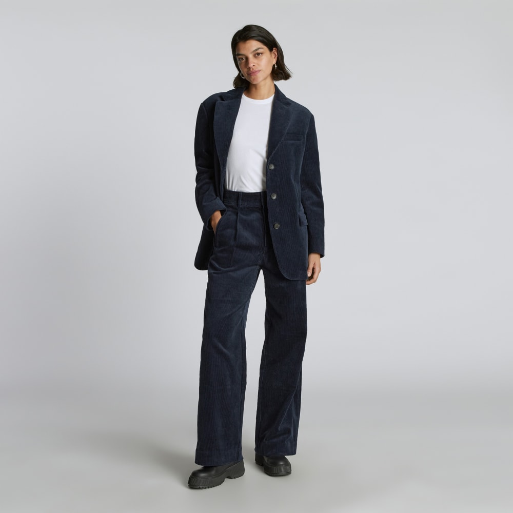 The Corduroy ’80s Blazer | Deep Navy