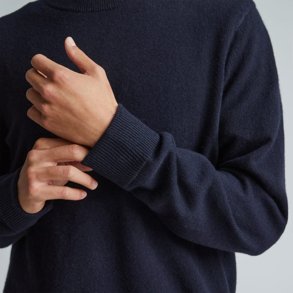 The Grade-A Cashmere Crew | Dark Navy