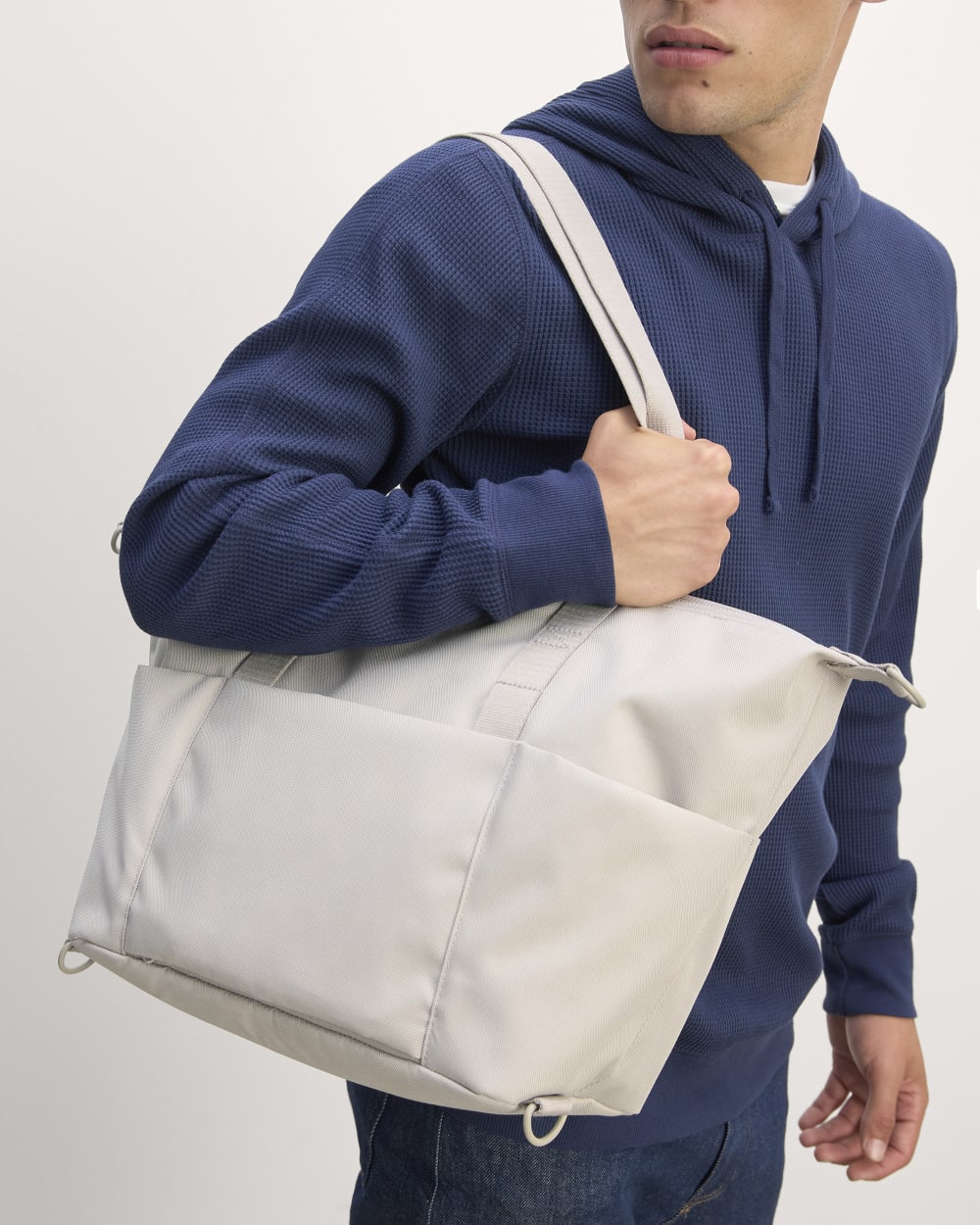 The ReNew Transit 3-Way Tote | Warm Quartz