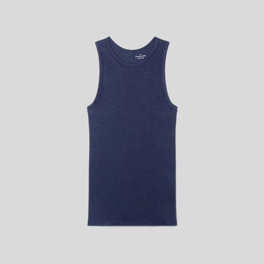 The Luxe Rib Racerback Tank | Navy