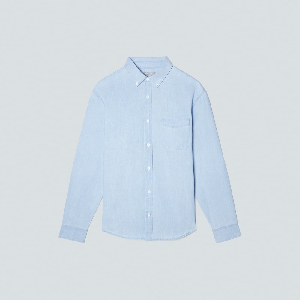 The Relaxed Organic Chambray Shirt  | Icy Blue