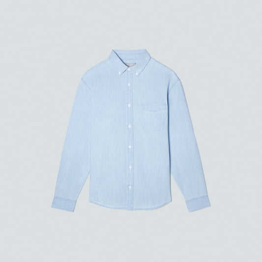 The Relaxed Organic Chambray Shirt  | Icy Blue