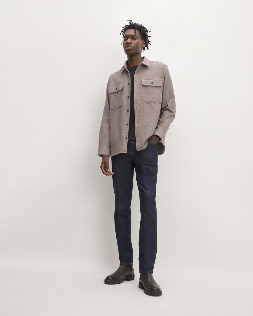 The Heavyweight Overshirt | Uniform | Heathered Brown