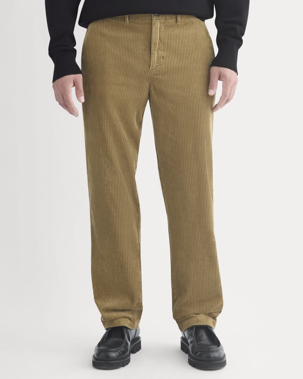 Wide Wale Corduroy Trouser | Aged Brass