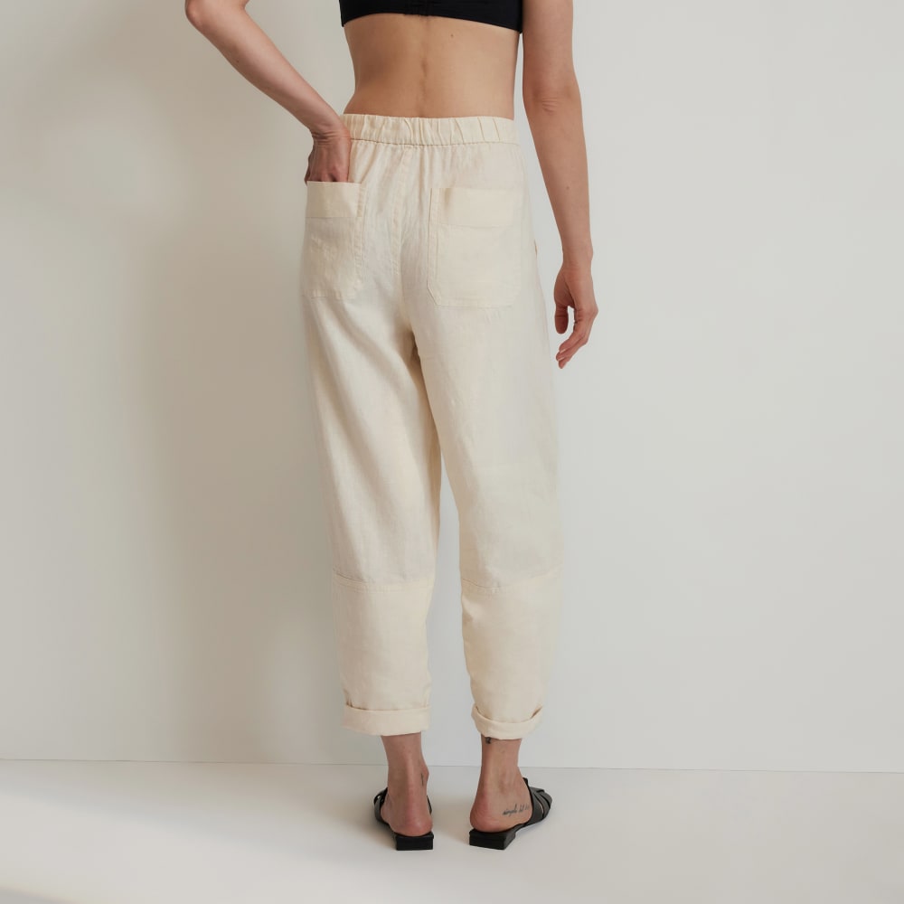 The Linen Pull-On Barrel Pant | Canvas