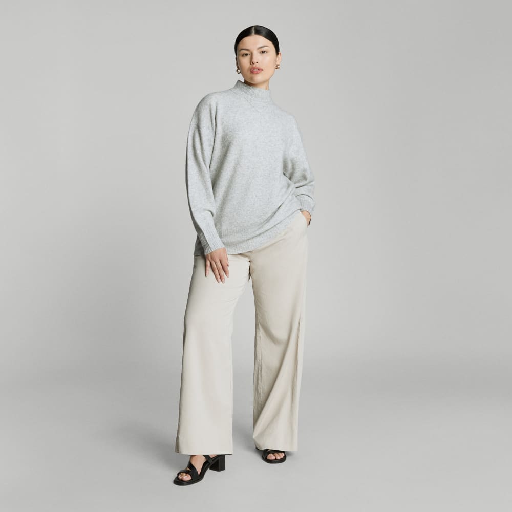 The Cozy-Stretch Pullover |  Heathered Grey