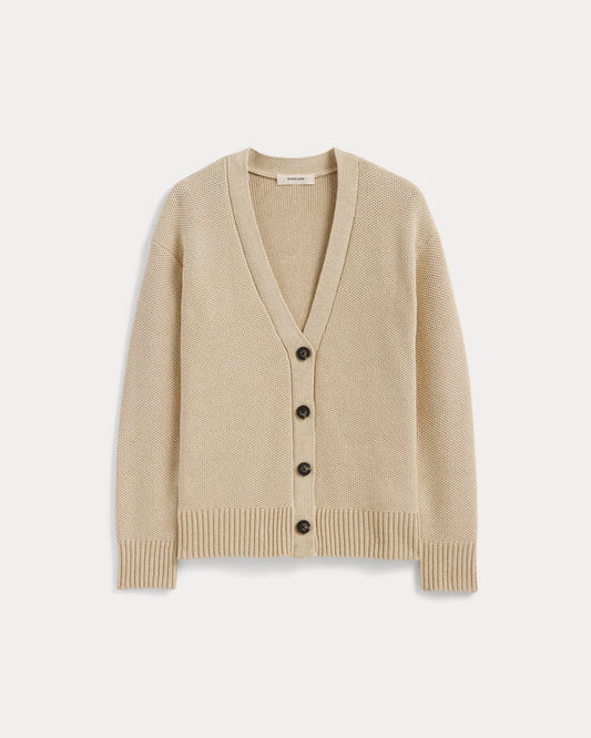 The Cotton Honeycomb Cardigan | Mojave Desert / Natural