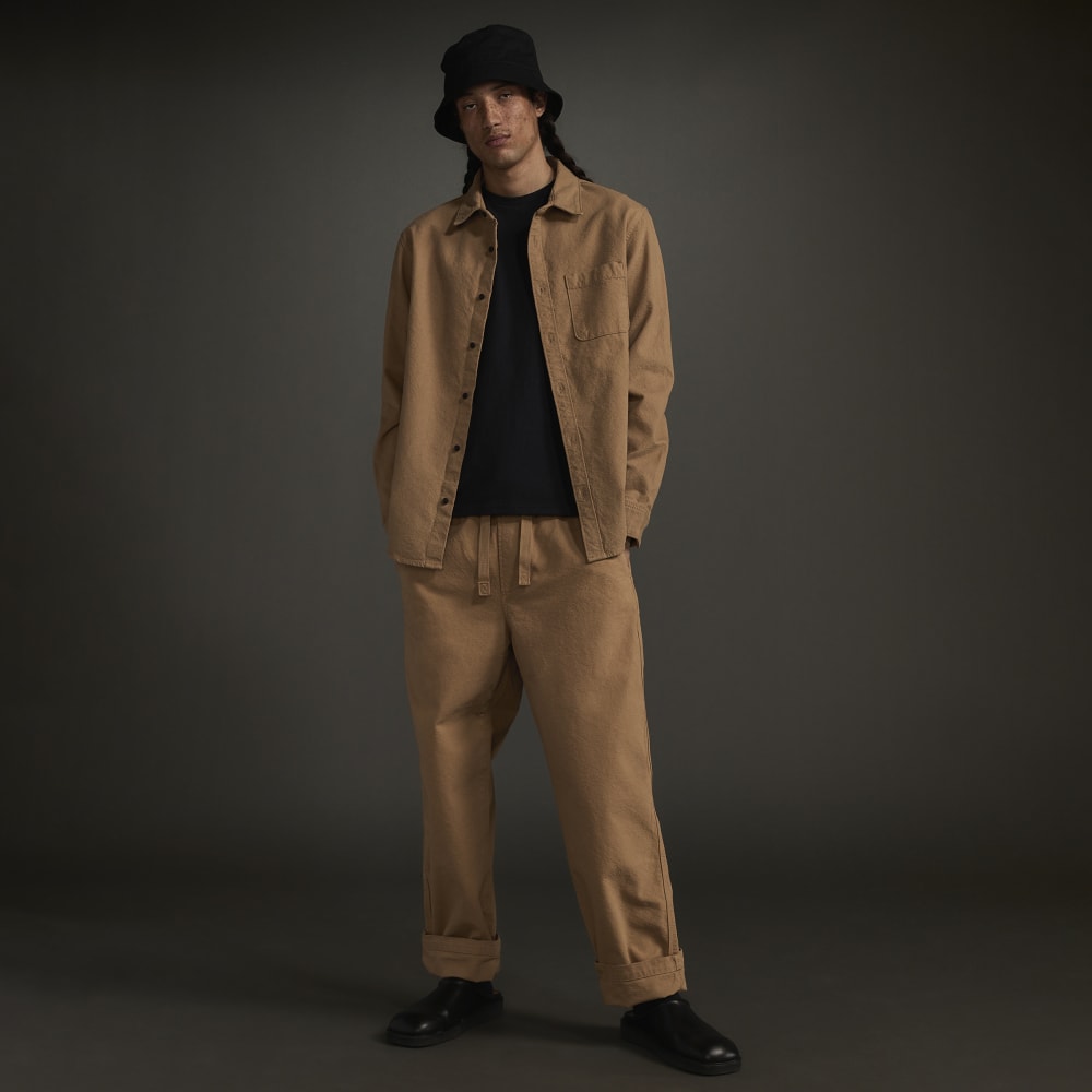 The Canvas Organic Cotton Overshirt | Cappuccino