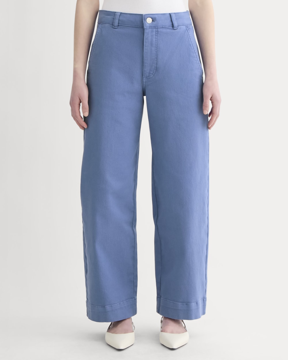The Utility Wide-Leg Pant | Cornflower Blue