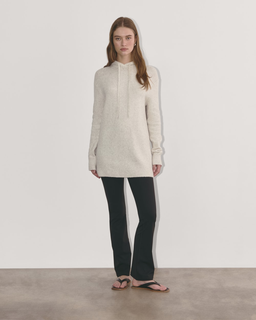 The Oversized Hoodie in Plush Cotton | Heathered Oat