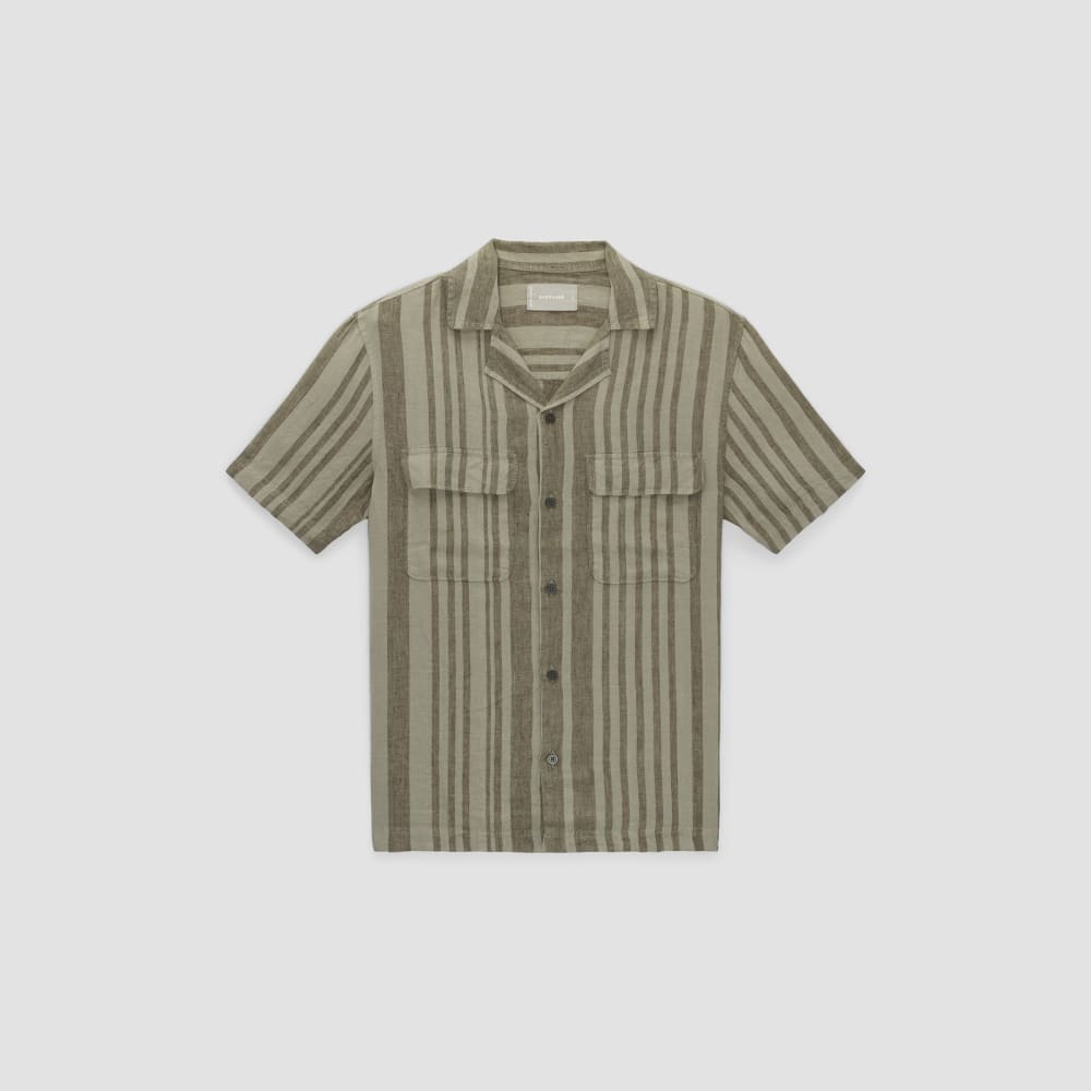 The Resort Shirt in Linen | Seagrass / Kalamata
