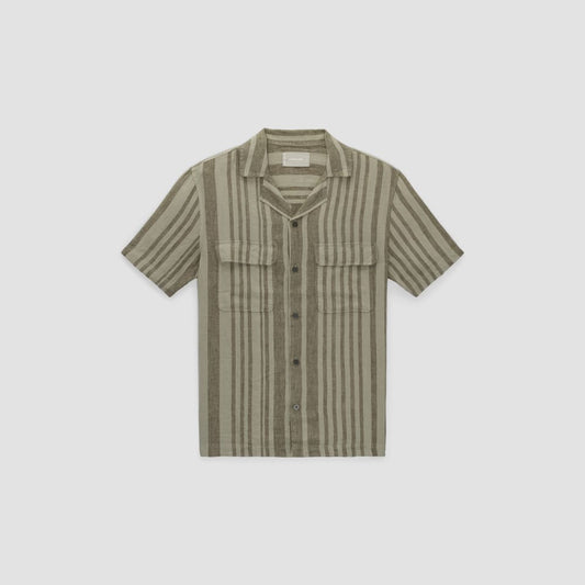 The Resort Shirt in Linen | Seagrass / Kalamata