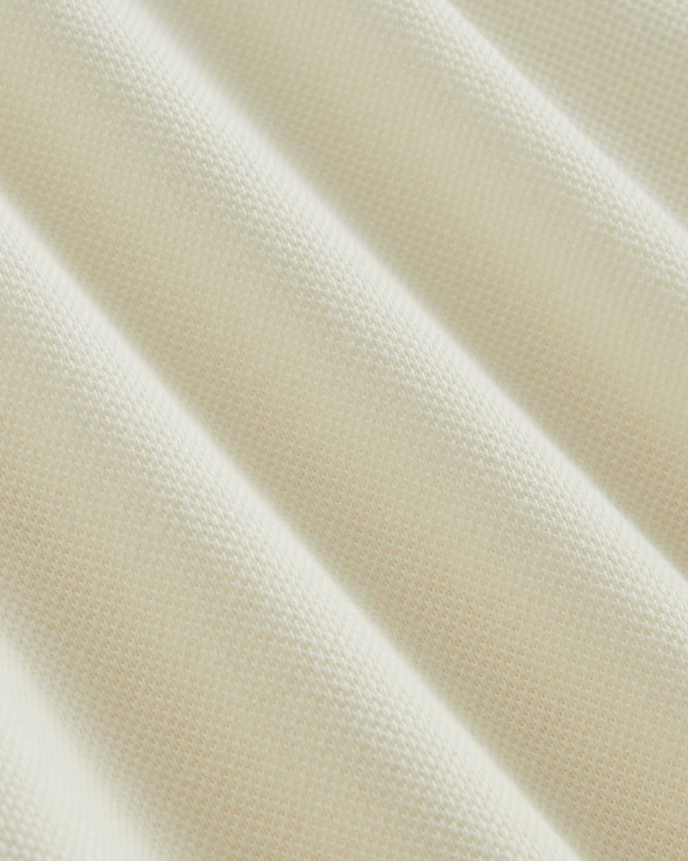The Long-Sleeve Pique Polo | Bone